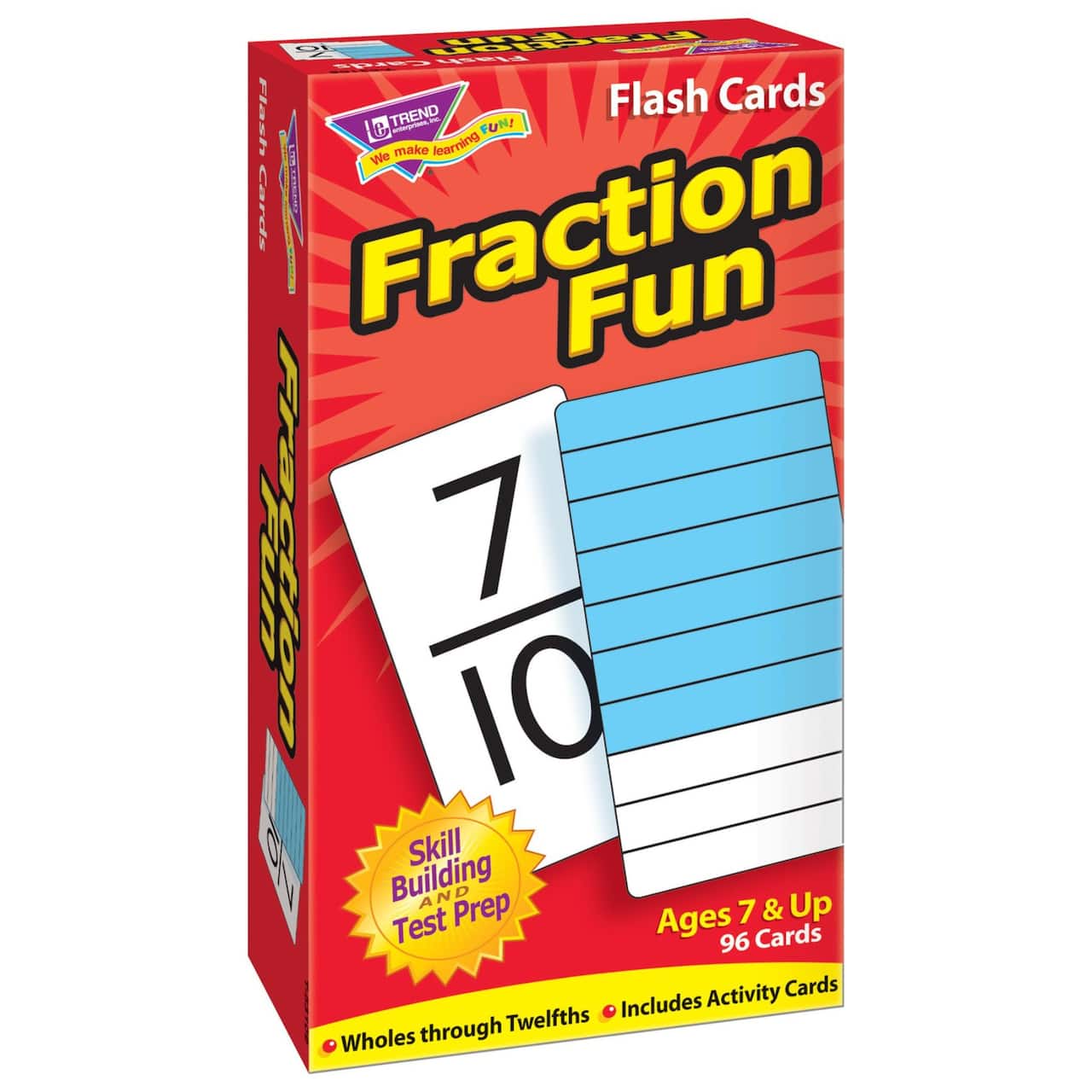 Trend Enterprises® Fraction Fun Skill Drill Flash Cards